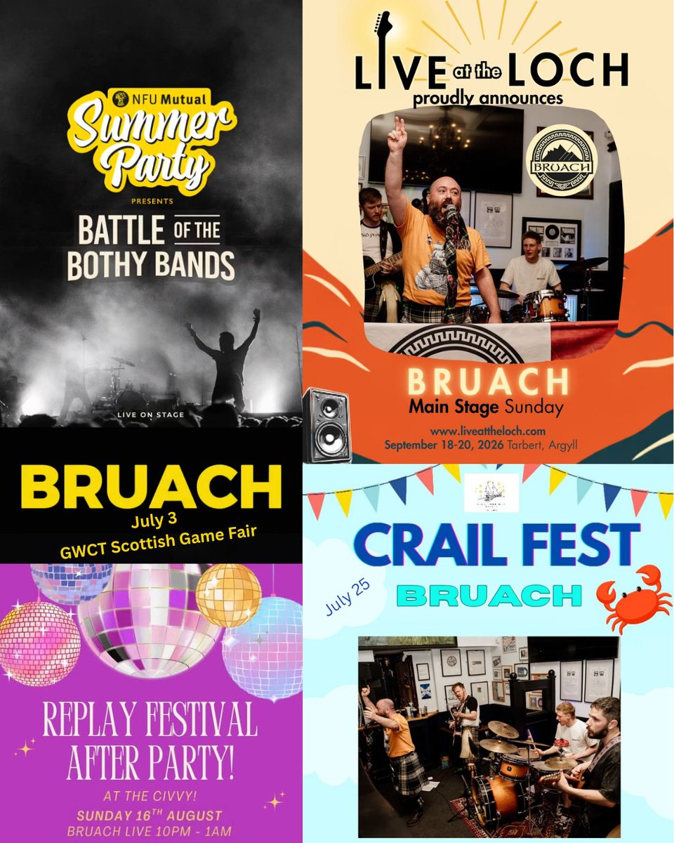 BruachBand's tweet photo. Alright, folks!
We've still got a few things going on, and we're away to share some of them the now. Moan see us, you'll have a braw time! https://t.co/63b3Of6nmU