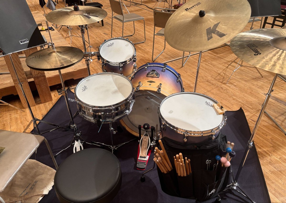 rk___102's tweet photo. 先月に引き続き、東京シティフィルさんへ出演させて頂きました。

今回はTAMAを持参。
やっぱりTAMAは音がいい

新しくJPCオリジナルのカホンビーターをチョイス
音のまとまりが良くてオケや小編成では重宝できそう https://t.co/BytWJQcikI