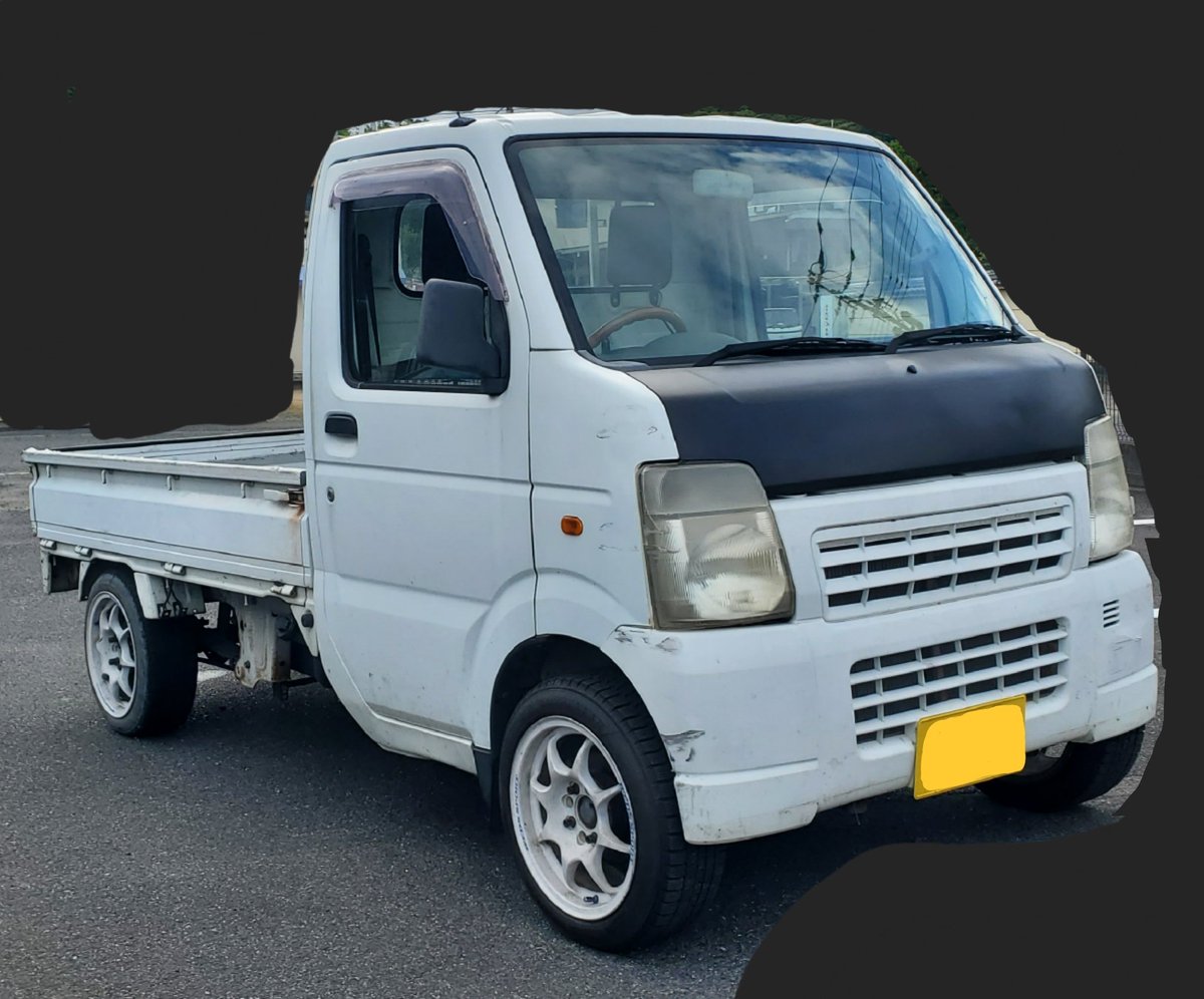 580crush's tweet photo. 軽トラ即ドリ仕様売ります

H14年式 DA63T キャリー
走行166,000キロ
検査切れ
パワステ、エアコン、ナビ付き
デフロック
ホイールは転がし用に交換します

現状優先
２５万円
値下げ交渉可

岡山県岡山市から
現車確認可

#売ります
#軽トラ
#ドリフト
#軽トラドリフト
#軽トラドリ
#DA63T
#キャリー https://t.co/wkk5CK7yL1