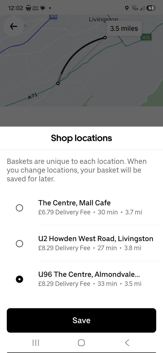Logblack1977's tweet photo. @GreggsOfficial I was going to place an order through @UberEats 
But...feck that, I'm jot paying that for delivery, I was born at night not last night, maybe ask uber to wear masks when robbing people https://t.co/dnmpqRyiHt