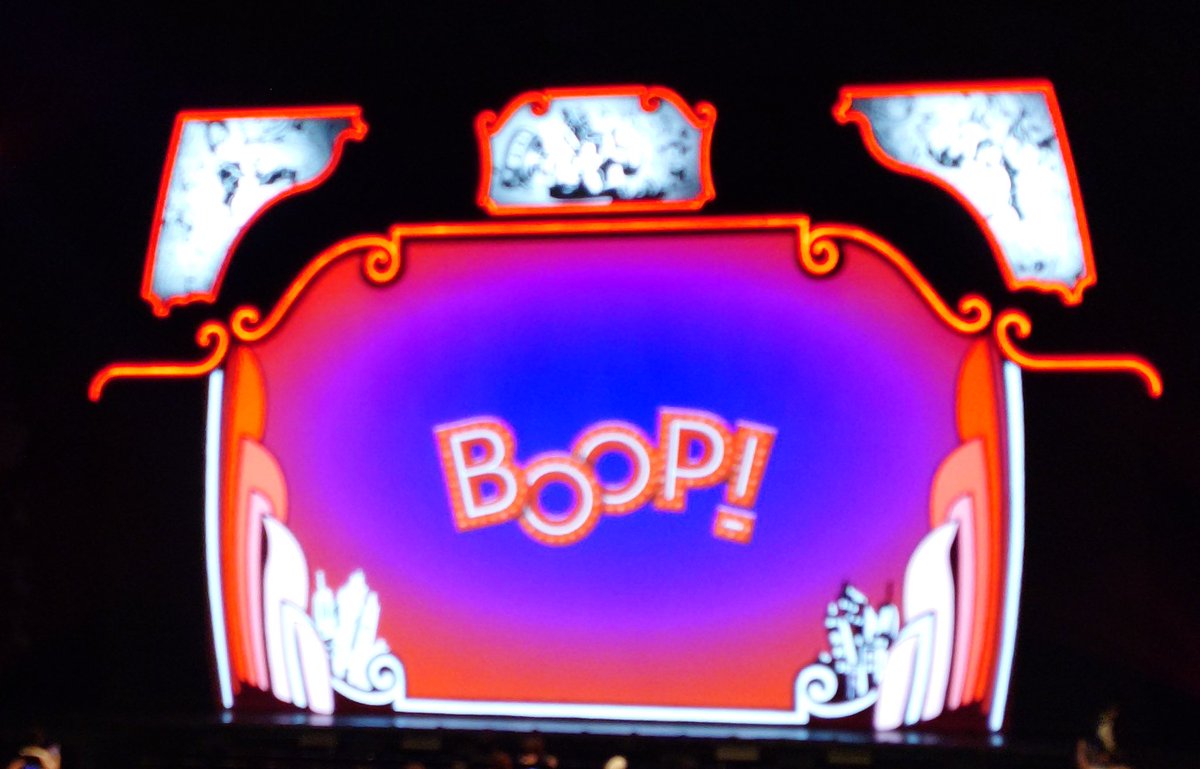krkmis's tweet photo. 東山義久くん出演
グランピーおじいちゃん東京千秋楽おめでとうございます😊
#BOOPTHEMUSICAL 
3回しか観れなかったけど3回とも私の好きな場面トリーシャがベティーへの愛を歌うシーン #鈴木瑛美子ちゃん #藤森蓮華ちゃん 2人共歌で泣かされておりました😭ほんと素晴らしかった😍
そしてもう1場面… https://t.co/49htGksXs1