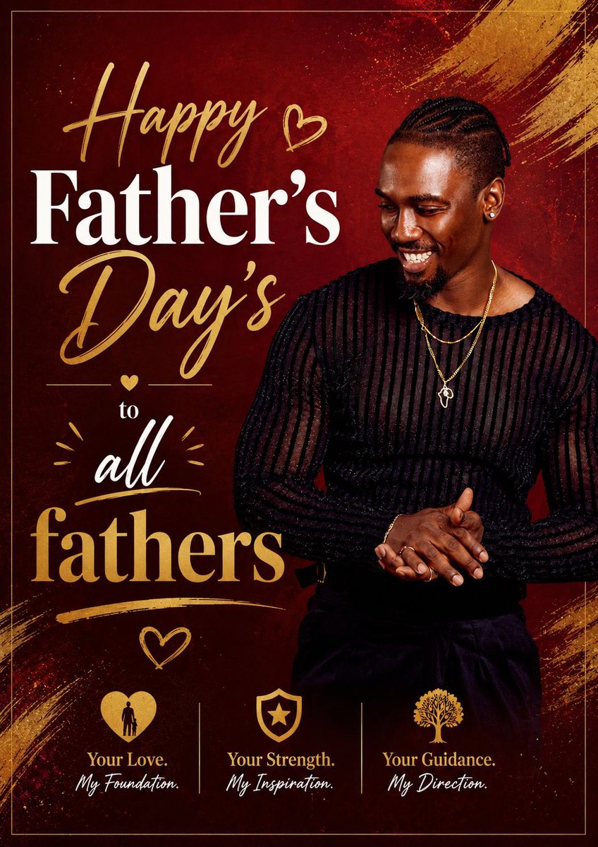 pappy_ligay's tweet photo. Happy Father’s Day to all fathers!

Today we celebrate your love, strength, sacrifices, and guidance. Thank you for being role models, protectors, and pillars of support.
 May your day be filled with joy, appreciation, and the love of those who cherish you most. 🙏🙏 https://t.co/jctfxScaZt