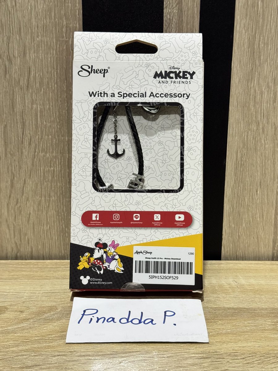 _ninkp's tweet photo. [* 15Pro] ⚓️ Mickey Steamboat MagSafe ⚓️ ใช้แค่อาทิตย์เดียวแล้วเก็บลงกล่อง ใหม่มากๆ น้องๆมือ1 สายcharm ยังไม่เคยห้อย แผ่นหลังแกะได้ ส่งต่อ ฿700 (From1290) 

#ส่งต่อเคสAppleSheep #ส่งต่อAppleSheep #เคสไอโฟน15โปร #เคสไอโฟน15pro #เคสมือถือ #ส่งต่อเคส #เคสไอโฟน15 https://t.co/NABjRgICJD