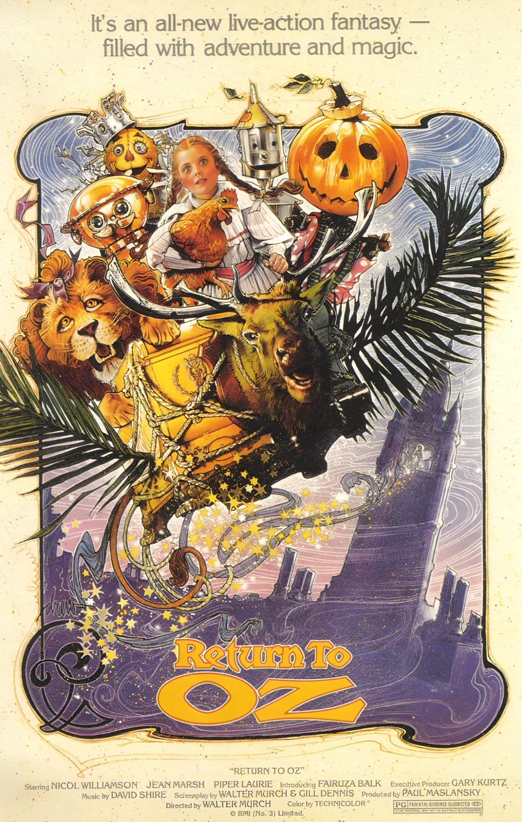TheCinemaTalks's tweet photo. 41 years ago today, Return to Oz arrived in theaters.

With its eerie atmosphere, imaginative creatures, and unforgettable vision of Oz, the film has become a beloved cult classic for generations of fans. https://t.co/nc8GoadjdU
