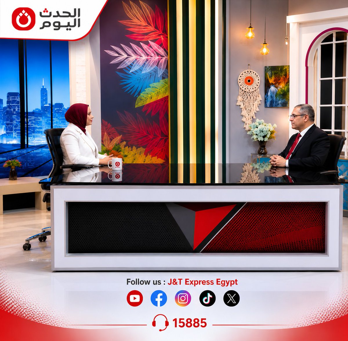 JTExpressE83409's tweet photo. 🎙️ تشرفنا بالظهور في لقاء خاص على قناة الحدث اليوم للحديث عن قطاع الشحن والخدمات اللوجستية ودور J&amp;T Express Egypt في دعم التجارة الإلكترونية داخل السوق المصري.

شاهد الحلقة كاملة عبر يوتيوب 👇

https://t.co/ONp9eLulYb https://t.co/dvb8KZDWOw
