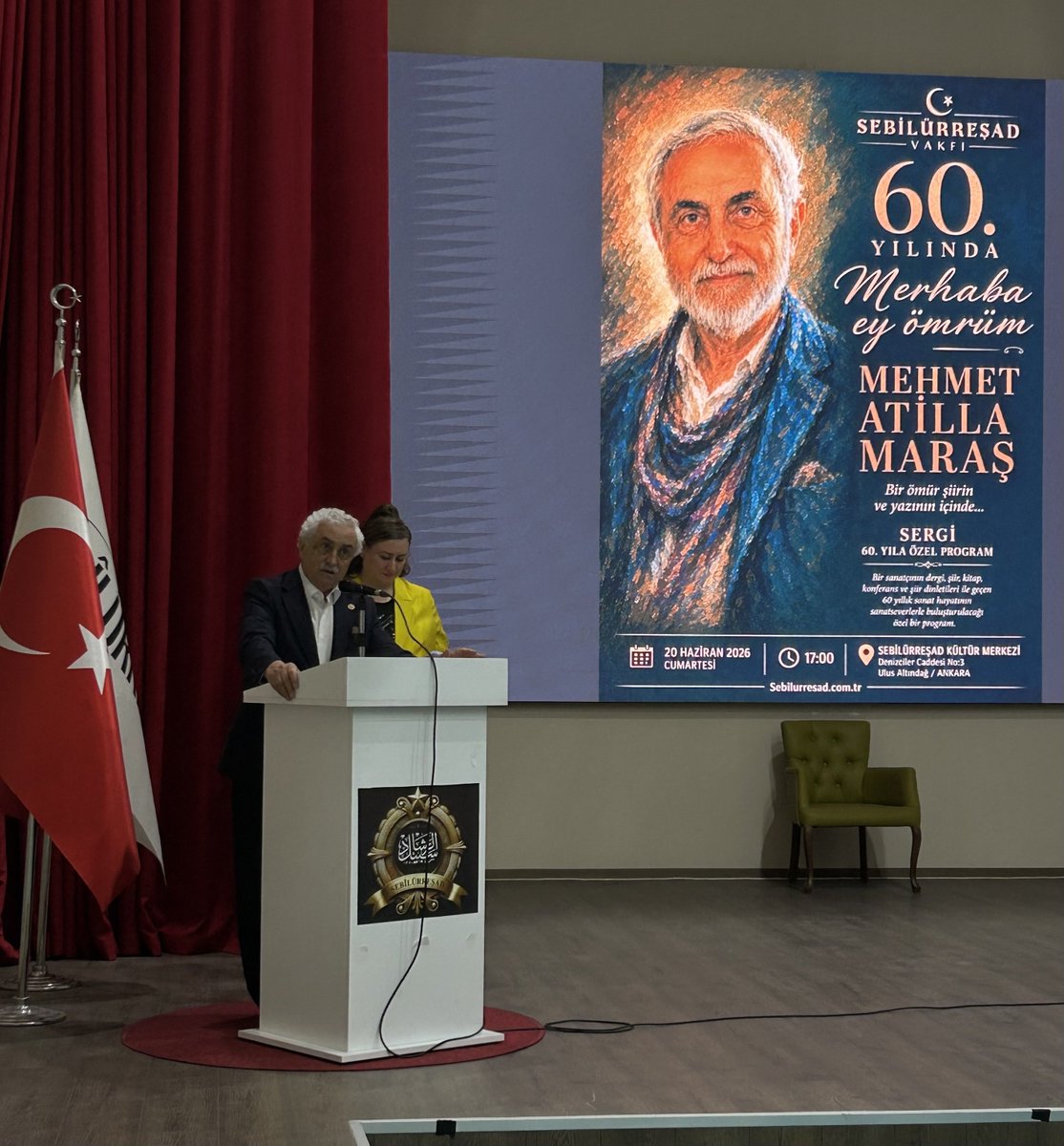 AyhanSeferUSTUN's tweet photo. Bir sanatçının yaşarken kıymetinin bilinmesi çok güzel bir şey…
Sayın Atilla Maraş abimizin 60. sanat yılı etkinliğine katıldık.
Nice yıllara sağlık ve sıhhat dileklerimle… https://t.co/fTo1s8Db99