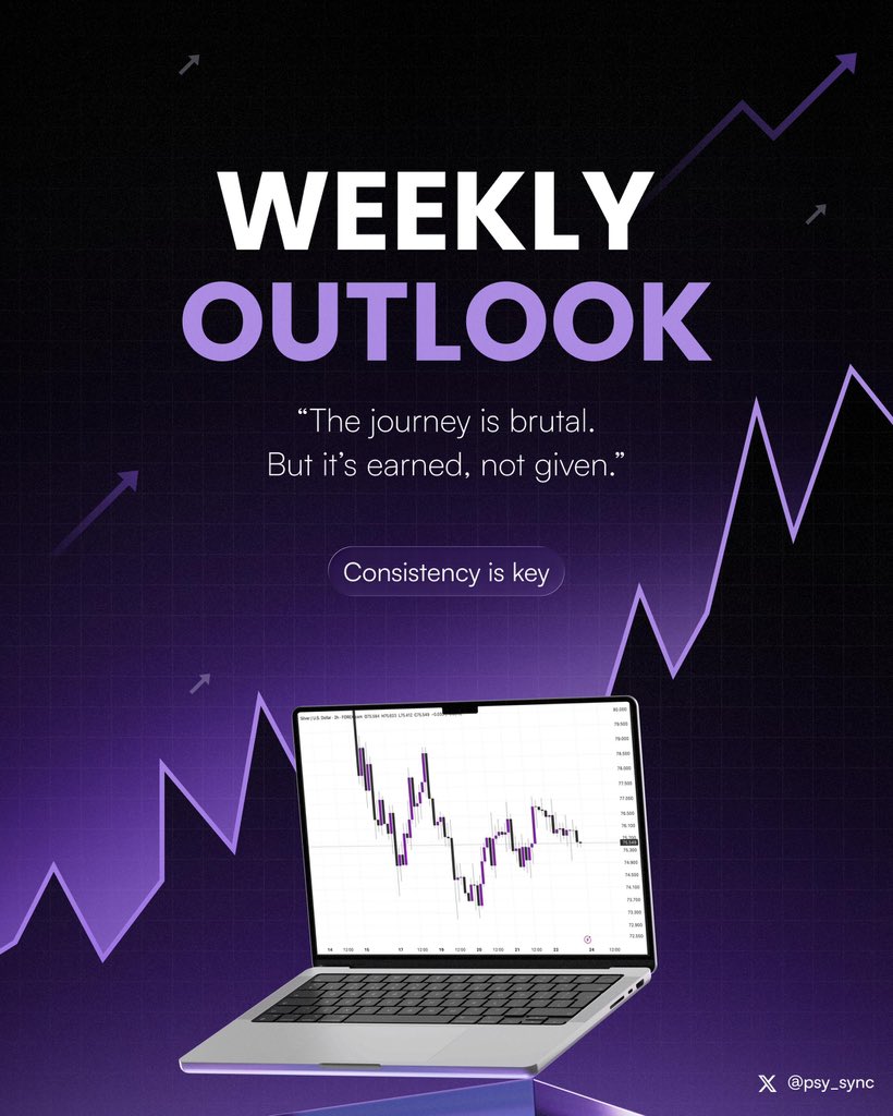 psy_sync's tweet photo. TRADE OUTLOOK FOR THE WEEK📈

A thread 🧵 🪡 

Pairs I will be looking at:
$XAUUSD 
$GER40
$NQ
$SPX
$DJ
$FTSE
$NZDCAD 
$ETHUSD
$EURCAD

THIS IS NOT A SIGNAL
Check the bias and enter only with your preferred confirmation

Drop your market bias or opinion below 👇 https://t.co/ilvz5pe6FH