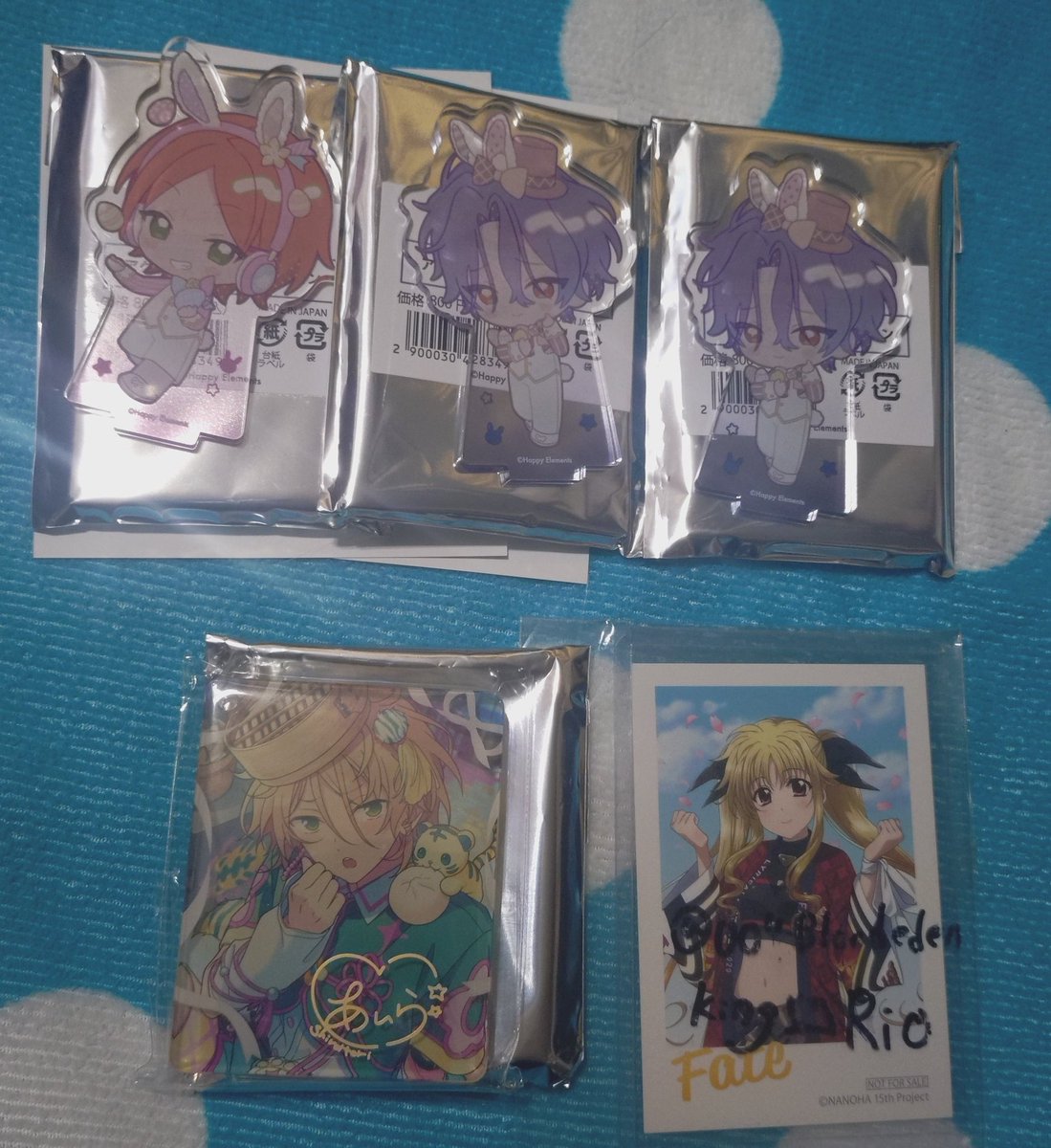 004Bloodeden's tweet photo. 【交換】アニカフェ あんスタ
キッチンカー ステッカー

譲︰アクスタ 甘楽2 ひなた
コロッタ藍良

求︰アクスタ 円果1
コロッタ マヨイ1

甘楽は同種円果かコロッタマヨイとの交換最優先。
コロッタとの交換の場合100円の差額はお支払いいたします。

大阪市内手渡し又は郵送。 https://t.co/TrTfzh6WOm
