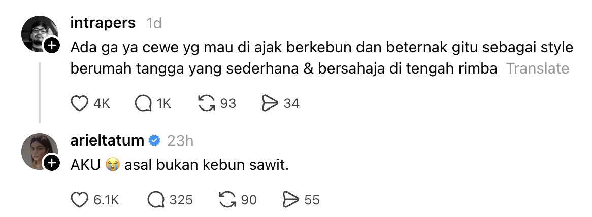 insidefolkative's tweet photo. Ariel Tatum di Threads aktif banget balesin komen netizen kwkwkw https://t.co/DVgjvcGuG4