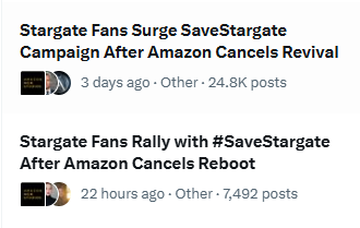 thomasjacobaus's tweet photo. Don't let it stop!! #SaveStargate https://t.co/SxzMj8Al9X
