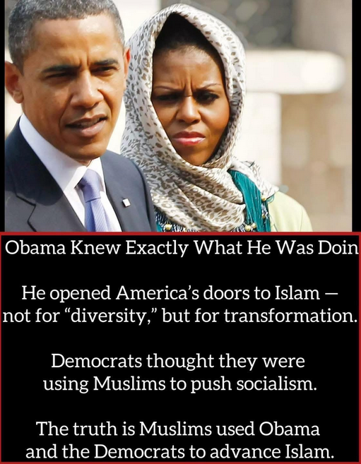 NoGendern's tweet photo. @BarackObama Barry and Michael Obama hate America and are doing everything they can  to destroy it. That is why they also deport millions of Muslims and  other non-Americans to America. They are making common cause with Soros,  former German Chancellor Merkel and Van de Leyen at the EU. https://t.co/zM5mwCjafm
