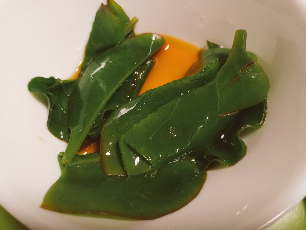dosmatatabi's tweet photo. 本日もお疲れ様でした🫡
庭で出来たオカワカメ🍴
茹でてポン酢で。 https://t.co/o7afIRuNQ9