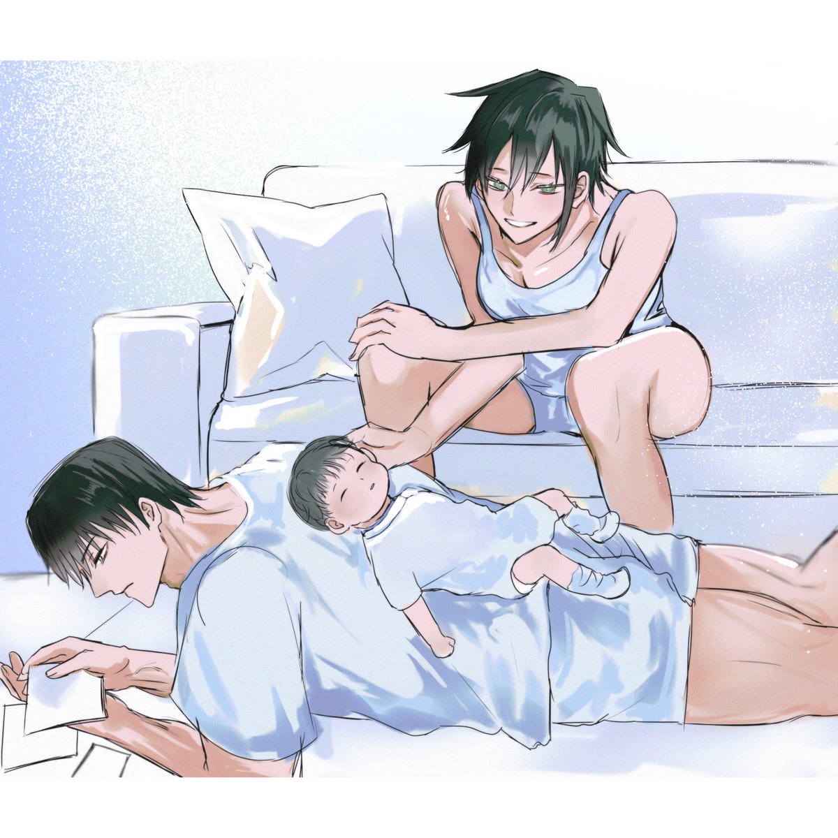 nennen_men's tweet photo. Happy Father's Day🤍 伏黒家 https://t.co/6FOtFfwCrw