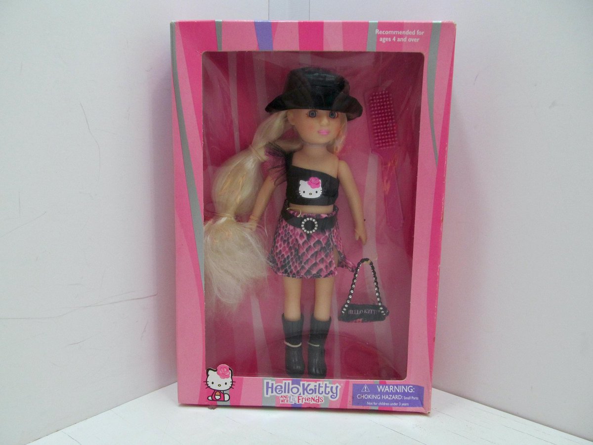 mostrolounge's tweet photo. not sure if you count these, but, Barbie peek a boo petites hello kitty circa 2009 and Hello Kitty and her Lil Friends (2002) !! https://t.co/IqenRLsSWM
