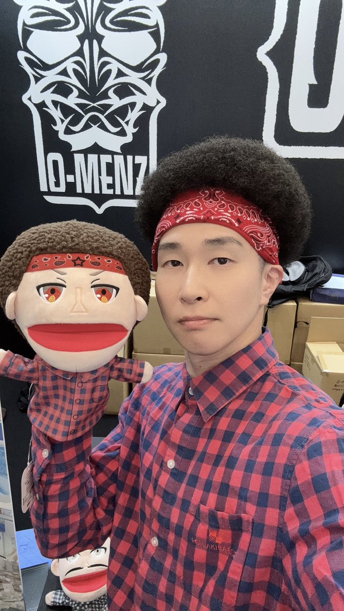 atsuki_suzumiya's tweet photo. #GiGOEXPO
今の自分とパペットの頭のサイズ感
バッチリじゃないスか https://t.co/qzUSpH510y