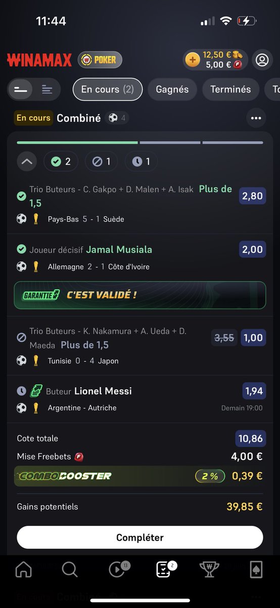 FlorianParment6's tweet photo. @NEXENPRONOS Rien à voir mais tu pense qu’ils peuvent validé la cote sur le tickets la ? https://t.co/i9CpjdsP2k