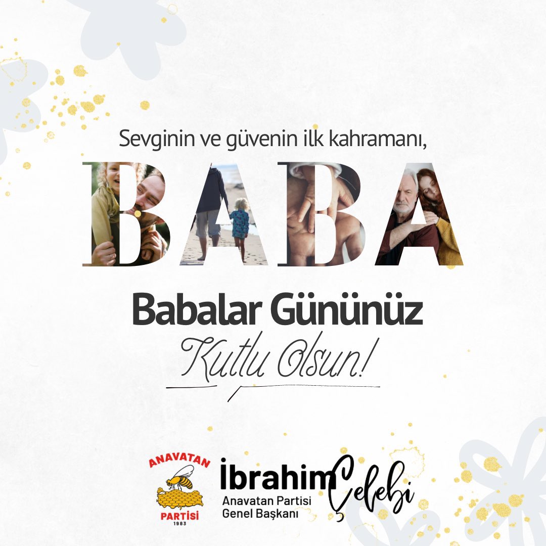 icelebiresmi's tweet photo. 👔 Babalar Günü Kutlu Olsun

Hayatımızın her anında dimdik duran, varlığıyla güç veren, yeri doldurulamaz yüce gönüllü kahramanlarımız…

Fedakârlıklarıyla ailemizin direği, milletimizin temel taşı olan tüm babalarımızın Babalar Günü’nü en kalbi duygularımla kutluyorum.

Bugün hayatta olmayan, ama hatıralarıyla daima bizlerle yaşayan tüm babalarımızı rahmet ve minnetle anıyor; evladına alın teriyle helal lokma sunan, vicdanı ve sevgisiyle evladına yol gösteren tüm babalarımıza şükranlarımı sunuyorum.

Aile güçlü olursa millet güçlü olur. Ailenin temel direği olan babalarımıza selam ve hürmetlerimle…

İbrahim ÇELEBİ
Anavatan Partisi Genel Başkanı

#BabalarGünü #AnavatanPartisi #AileninTemeli #TeşekkürlerBaba