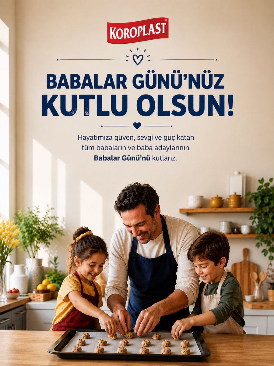 koroplast's tweet photo. En güzel anılar biraz sevgi, biraz emek ve birlikte geçirilen zamanla birikir. Hayatımıza değer katan tüm baba ve baba adaylarının Babalar Günü'nü kutlarız! ❤️

#Koroplast #BabalarGünü https://t.co/OexNKWmtZ7