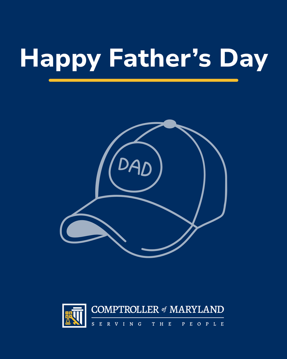 MDComptroller's tweet photo. Wishing a Happy Father’s Day to dads and father-figures everywhere! https://t.co/RxxIhMU032