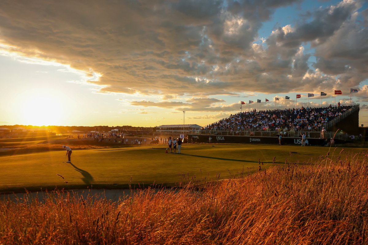 fried_egg_golf's tweet photo. "The plan from the USGA and host club this week produced a throwback theme, with fewer grandstands, activations, and corporate buildouts than we’ve become accustomed to in these all-important golf tentpole weeks. The grandstands on 18 are atypically small after conversation and negotiation with the club about trying to preserve more of the fescue aesthetic surrounding the finish. On Wednesday, Rory McIlroy, who has seen it all in this boom era of championship golf, noted the presence of fewer structures after he went around on the practice days. It was a positive review — go out on the field and play and let the fans chase where they can.

"This is not to suggest the U.S. Open has suddenly turned into a Walker Cup or U.S. Amateur, with fans following along in the fairways. It is still big business, but the priority has been the golf championship. That comes in contrast to an era when the R&A is choosing venues heavily based on how many thousands of fans can fit, Ryder Cups that can only be played on courses with never-ending fields for non-golf infrastructure and corporate pop-ups, LIV Golf looking for a DJ booth spot, and the Tour trying to appease a stakeholders' puzzle of sponsors, markets, and schedules to make their business work. Expect more on that next week, with new and improved input from a private equity-backed sports conglomerate! The USGA is not innocent or idyllic at all; it’s just that this week has been a noticeable change from recent trends and expansion. The players, like Rory, have noticed, and so have fans (and media). Those fans are not priced out, as has been the case with other majors and many other sporting events or concerts in recent months.

"This deliberate choice, combined with the golf course itself, has created a sort of nirvana for the golf fan this week. You have one of the greatest championship courses in the world. It is breezy and comfortable. There has been sun, fog, lots of wind, and no rain. It is relatively easy to get around, with greens and tees converging and triangulating on a routing across the property that promotes quick jumps and multiple viewing spots across the treeless hills. Whether you’re a player or a fan, getting here can be a challenge, but once you make it, it is as good as it gets."

- @BrendanPorath on Shinnecock Hills as a U.S. Open host

(Photo Courtesy: USGA/Kathryn Riley)