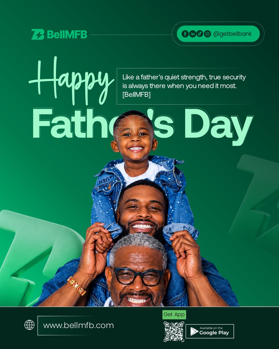 GetBellMonie's tweet photo. Happy Father’s Day to all the amazing fathers in our BellMFB community.

Thank you for the sacrifices you make, the dreams you support, and the strength you bring to your families every day. May today remind you how deeply valued and appreciated you are. https://t.co/FX8Xjw0Iu9