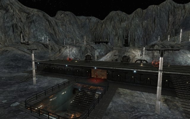 UT3MOD's tweet photo. From the Archive: Crater Mining Camp 🎮

Two versions, different gravity rules — Standard has low-G outdoors, Earth Edition adds fog + vehicles. 5 terrain channels, 3 underground paths. By Sonic Wallpaper.

https://t.co/U1GZFRbuh6

#UT3 #UnrealTournament https://t.co/CGvyjjghui