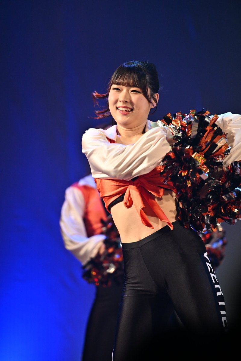 junjun_d780's tweet photo. 2026/6/21　ヴィアティン三重ファン感
 OGステージ
 #RIN さん。
今シーズンもFE名古屋で一緒に応援してたRINちゃん。
何年も見てきたこのオレンジ姿は格別です。
本当にいつも素敵な笑顔とパフォーマンスをありがとうございます。
 #ヴィアティンチア https://t.co/NeEgq318Wl