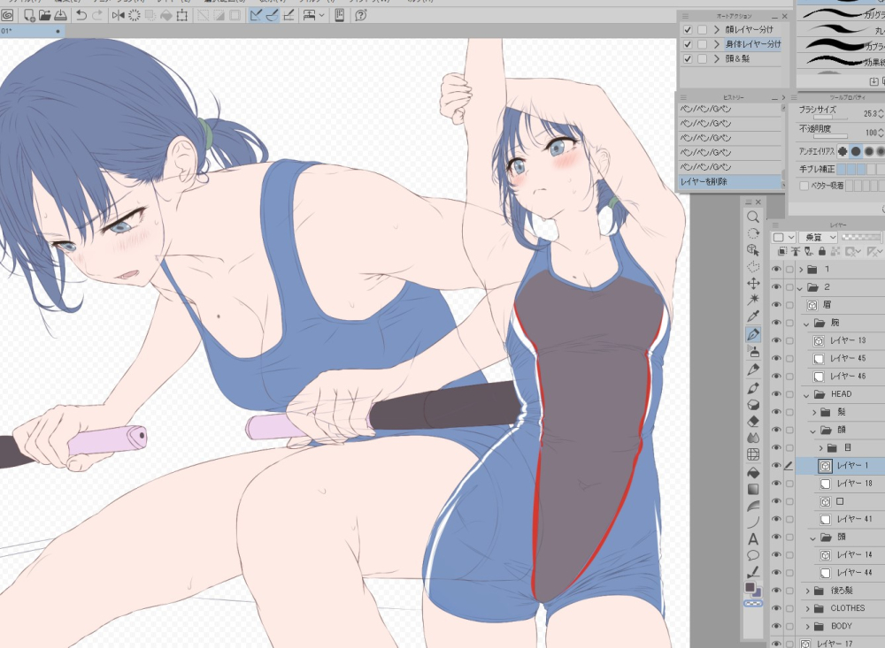 KuroTuki_nn's tweet photo. 端艇部女子ちゃん（ボート） ～wip🚣 https://t.co/heAhwNcihr