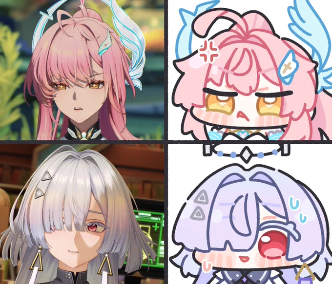 ほんと鳴潮の表情豊か🥰🥰
😠💢
🫨💦
#鳴潮 #鳴潮コレクション #WutheringWaves 