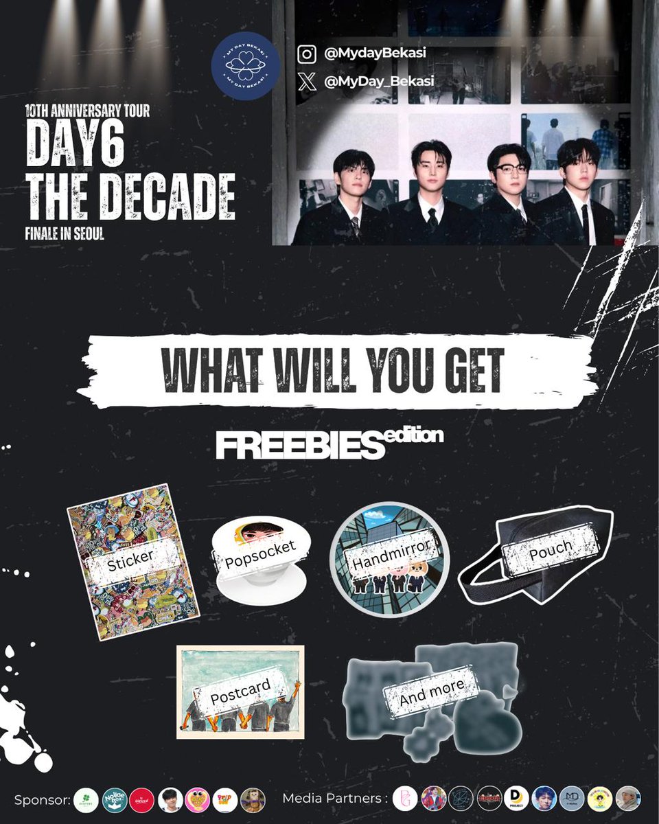 MyDay_Bekasi's tweet photo. 📢 What Will You Get?

Selain seru-seruan bareng di DAY6 The Decade: Finale in Seoul, yuuk bawa pulang freebies, ikutan games, dan coba keberuntunganmu di lucky draw ya! 🎁✨💙

Kita masih buka regis yaa🤗
RSVP : https://t.co/n8LQGRY5ZO

#DAY6 #DAY6TheDecade #MyDayBekasi https://t.co/9a5Vc3mJLn