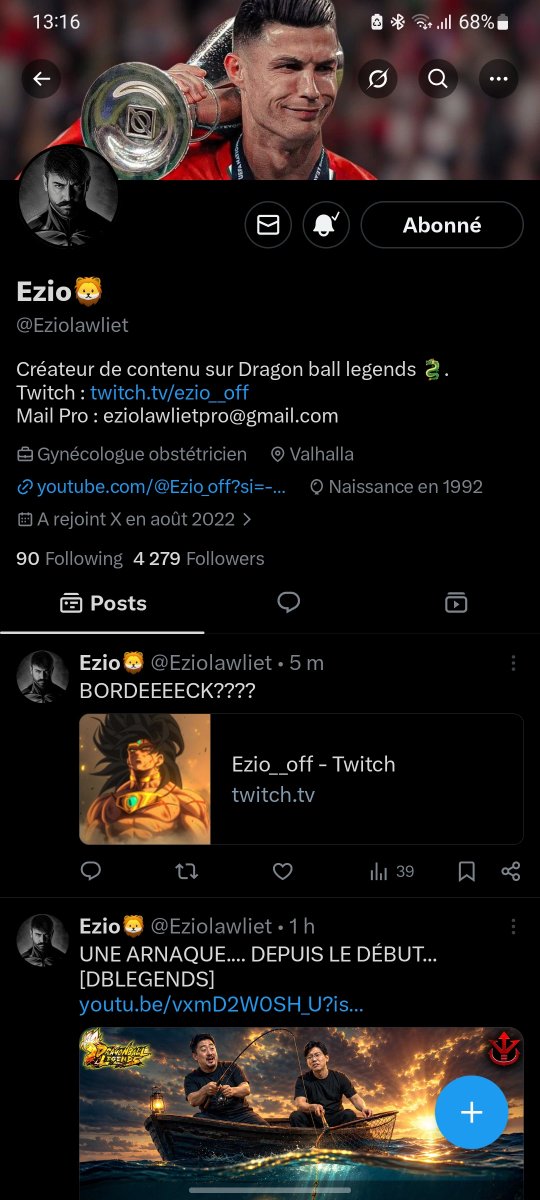RdBk1397658's tweet photo. @Eziolawliet Je participe on va peut être reprendre le jeux on espère https://t.co/gb9kxsdWSr