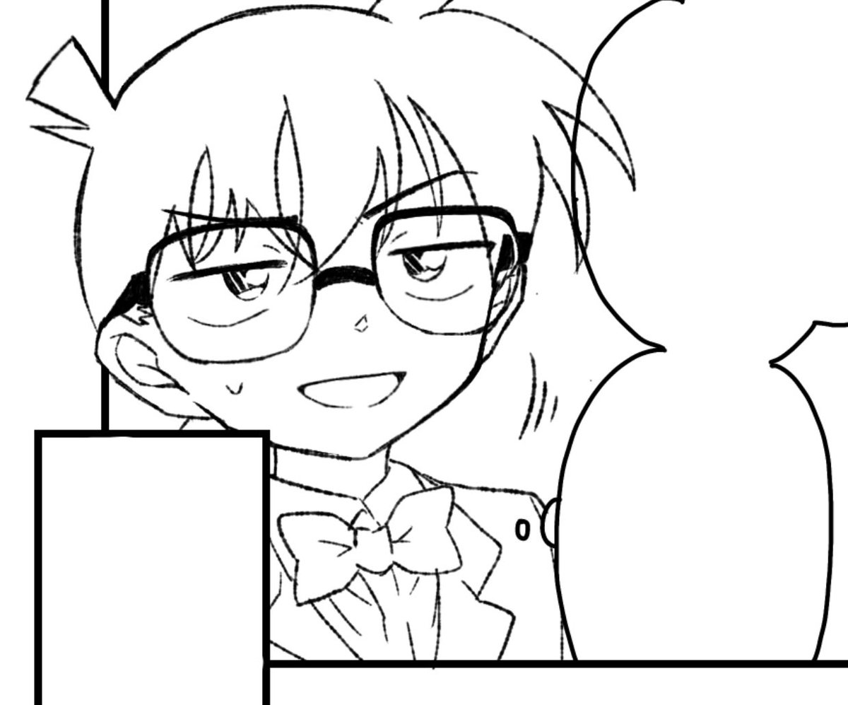 久しぶりに描いたらめっちゃ手に馴染む江戸川さんwip 