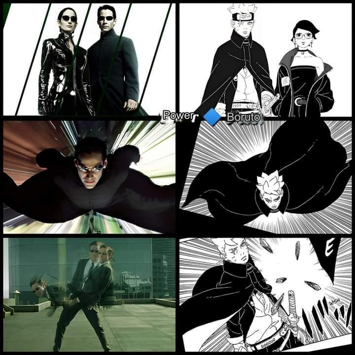 AnimeBallsDeep's tweet photo. YOU CAN'T MISS THIS INSANE DETAIL, BORUTO COOKED.

I don't think Boruto telling Sarada "don't lose hope" was random at all.

It feels like a direct call-back to The Matrix, Boruto is basically Neo.

Neo wins because he keeps believing there's another way. The Architect only sees probabilities and inevitability.

That's literally Boruto vs Kashin Koji.

Koji sees countless futures...

Boruto keeps proving the impossible can happen.

Hope is the one variable Koji's calculations can never fully account for.

That's why Boruto keeps telling Sarada not to give up.

He's trying to break fate itself.