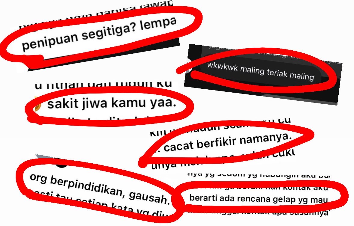 tinylittbear's tweet photo. kita as buyer : cuma nuduh dia scammer

meanwhile dia as saller : ngatain kita maling, cacat berpikir, ga berpendidikan, penipu segitiga, punya rencana gelap, sakit jiwa😭😭😭😭😭😭😭 https://t.co/3vGI8uYsdu