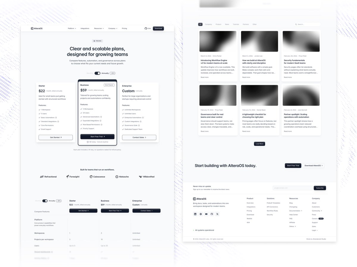 divplate_mike's tweet photo. To this day, AlteraOS remains the largest, cleanest and most complete SaaS website template ever made ✨

28 pages
help center 
mega menu navigation
10/10 CMS collections

Ready to launch your next project. https://t.co/jZPL6Bu65R
