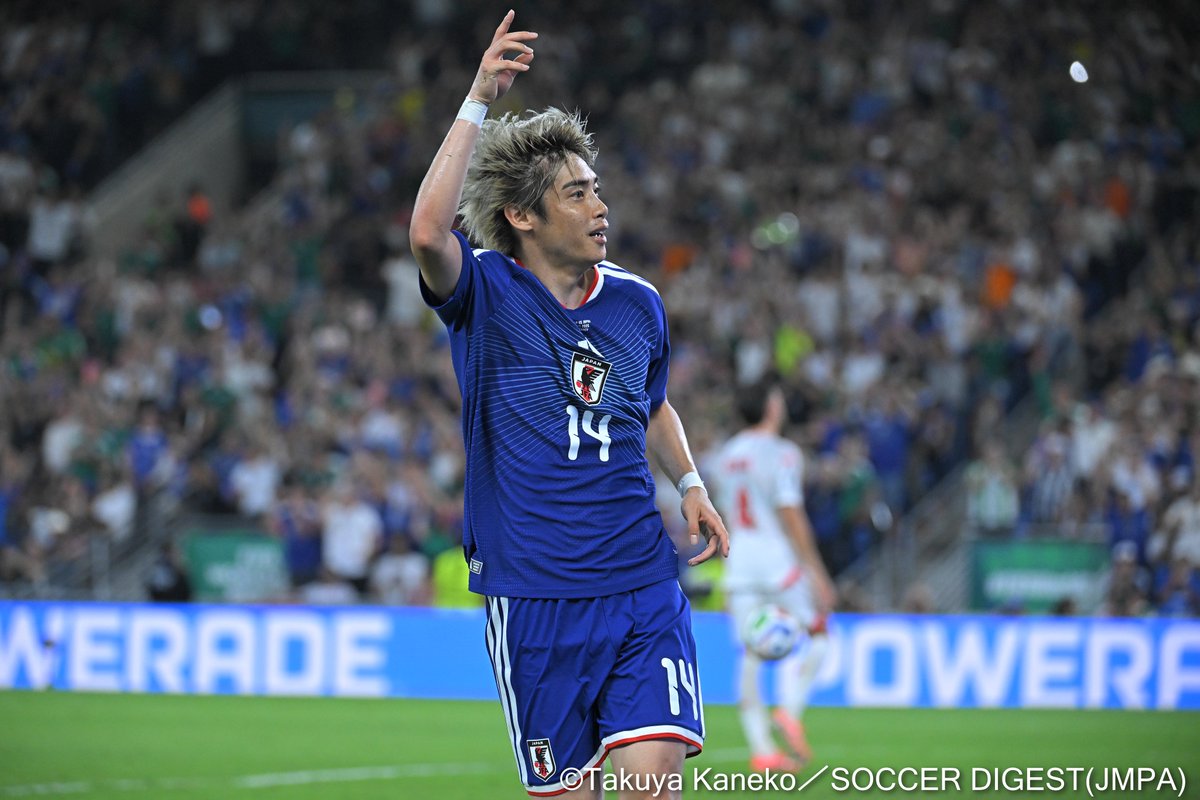 weeklysd's tweet photo. 📸フォトギャラリー📸
鋭い抜け出しから追加点！チュニジア戦でW杯初ゴールを奪った #伊東純也 を特集！

👉https://t.co/AH86JC9U9p

#サカダイ #サカダイフォト 
#サッカー日本代表 #FIFAWorldCup https://t.co/3w5s51nHbR