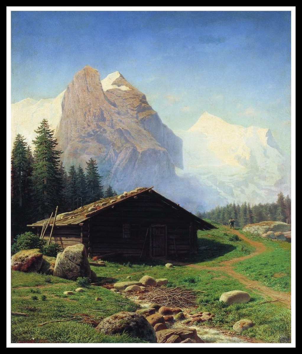 abderoud's tweet photo. “Swiss View”, 1869
By Mikhail Konstantinovich Klodt, (1832-1902)
Rybinsk State Historical-Architectural and Art Museum-Reserve, Yaroslavl Region. https://t.co/sxcx59SQ7v