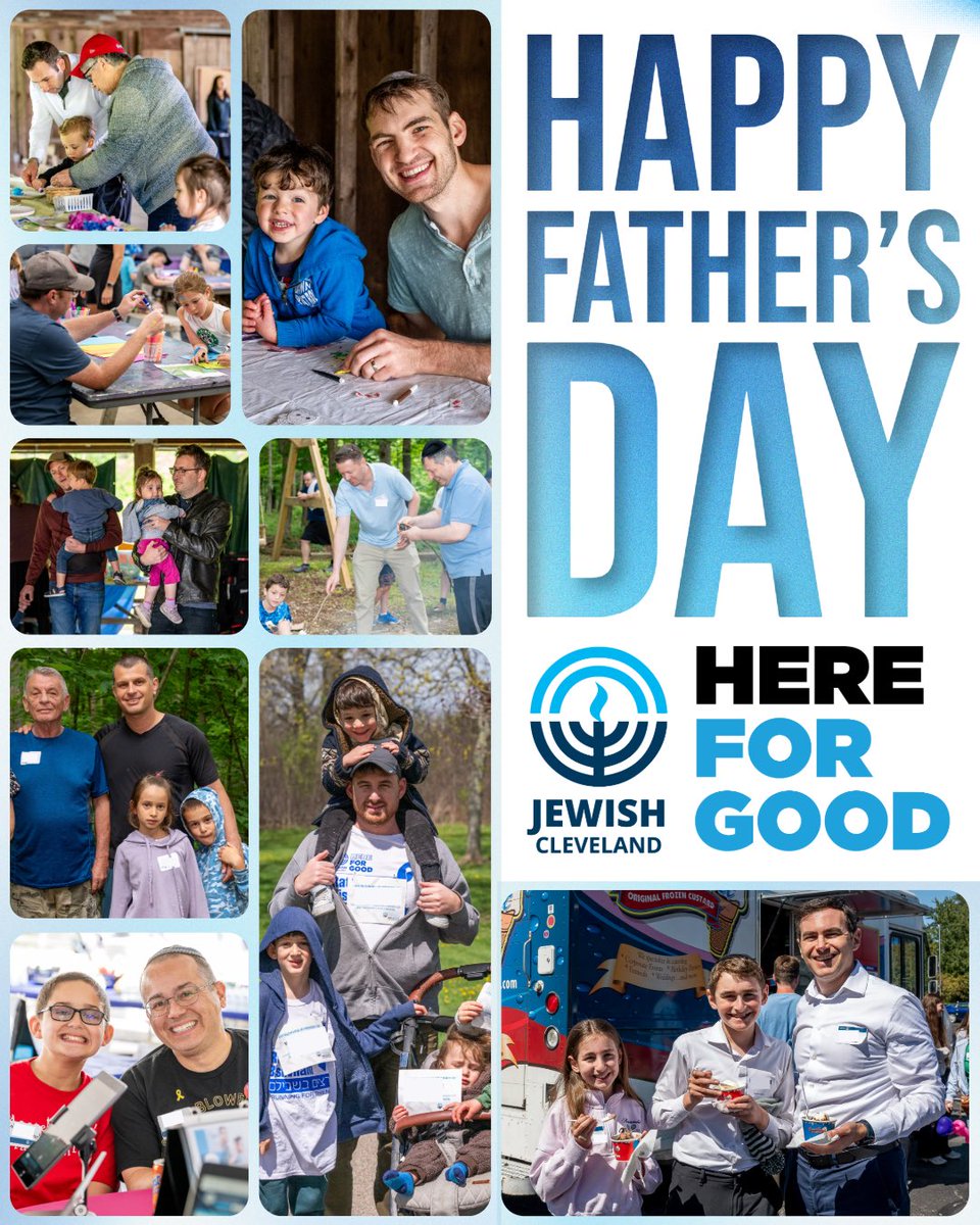 jewishcleveland's tweet photo. Today, we celebrate the fathers, grandfathers, stepfathers, and father figures who help shape our community with love, guidance, strength, and unwavering support. Happy Father's Day! https://t.co/UgJAaqtilK