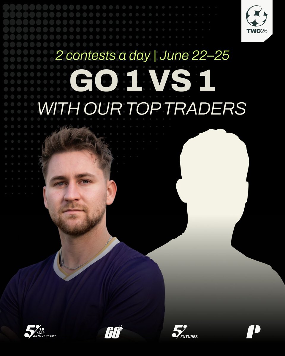 the5erstrading's tweet photo. Only on our YouTube channels:
Go 1 vs. 1 with our top traders, beat the expert and win an Evaluation Account every day!

Think you have what it takes? https://t.co/oxLA5mrvKU https://t.co/a5wvPg2AOY