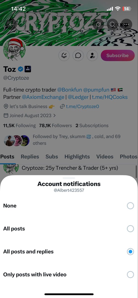 Albert423557's tweet photo. @Cryptoze @SolLunix 8Xf8LvAdGrmVgwpJD4GR3svW9KjByZATLQV28WYtygYZ @Cryptoze https://t.co/brPYcQiSbQ