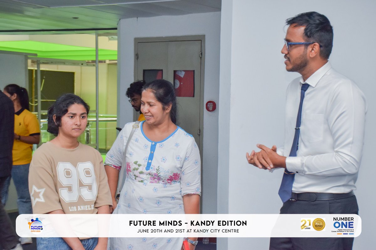 FutureMindsLK's tweet photo. 𝐅𝐔𝐓𝐔𝐑𝐄 𝐌𝐈𝐍𝐃𝐒 𝟐𝟎𝟐𝟔 - 𝐊𝐀𝐍𝐃𝐘 𝐄𝐃𝐈𝐓𝐈𝐎𝐍 🚀

Event Highlights

Visit Future Minds at 𝐊𝐂𝐂, 𝐊𝐀𝐍𝐃𝐘 to find the best path for your future.

𝐄𝐍𝐓𝐑𝐀𝐍𝐂𝐄 𝐅𝐑𝐄𝐄 !!!

#FutureMinds #FutureMinds2026 #HigherEducation #CareerCounselling #SriLanka #KCC https://t.co/cNKuCGrOTy