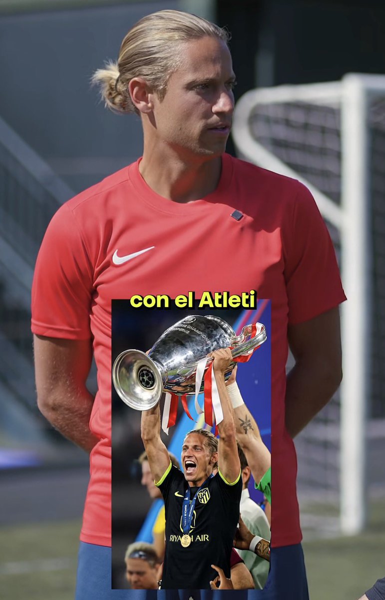 nerex21_'s tweet photo. -Periodista: 
"¿Un sueño que todavía tienes que realizar en el fútbol?"

-Marcos Llorente:
"Ganar una Champions con el Atleti."

🥹🥹🏧 https://t.co/JrYMRhsP2m