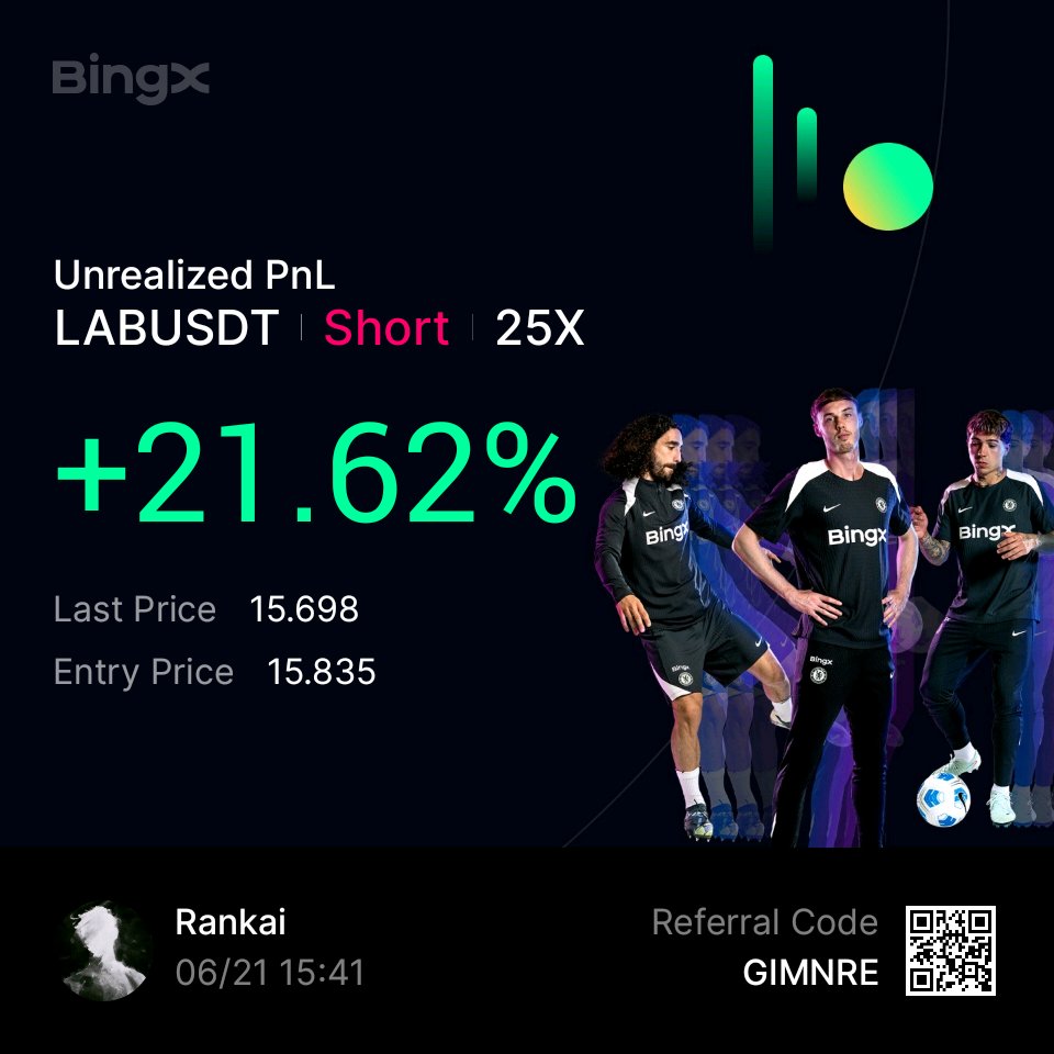 rankai2026's tweet photo. Liq Price kasanıza göre ayarlamınızı tavsiye ederim. Yükselmesi halinde 20-24 bandında eklemeler yapacağım.  Erkenden ufak giriş yaptım 👨🏻‍💻

#LABUSDT #LABCOIN #BTC #BİNGX https://t.co/RtDIz12TIz