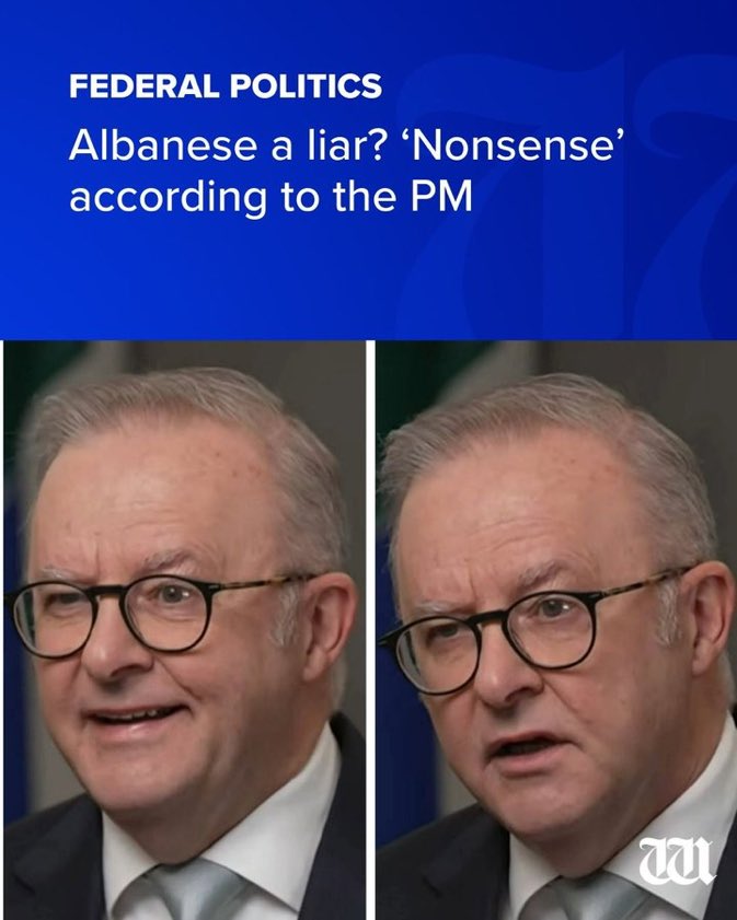 AussieVal10's tweet photo. This blatant gaslighting is straight out of the Ministry of Truth: 1984!

AlBozo is in a panic people are finally paying attention to what he is saying and what he, in fact, is doing. 

The jig is up, liar. https://t.co/09sUhqwOAr