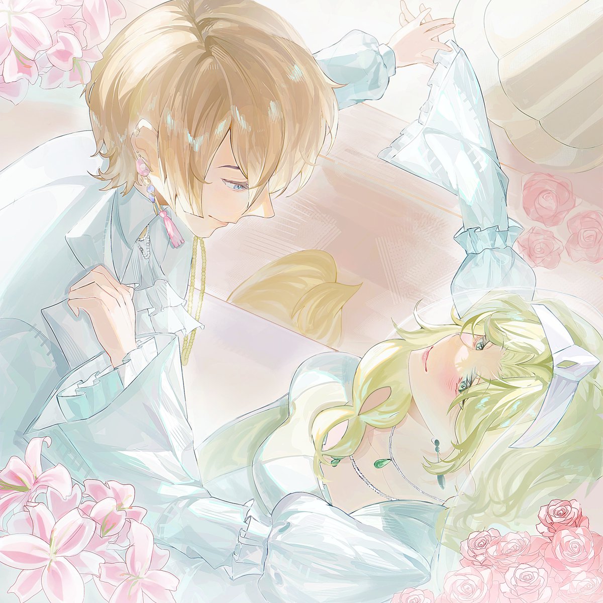 sparkledrcam's tweet photo. ⋆.˚ ☾ .⭒˚ #SweetsAffaire
Breaking news, breaking news! The Fifth Prince of Roses has taken the hand of the Fourth Princess of Lilies. Beneath the blessings of heaven and the cheers of countless witnesses, the two have exchanged their vows.

#Yumenikah26
——♡
© rynnloveocean https://t.co/hK6oaOgtTl