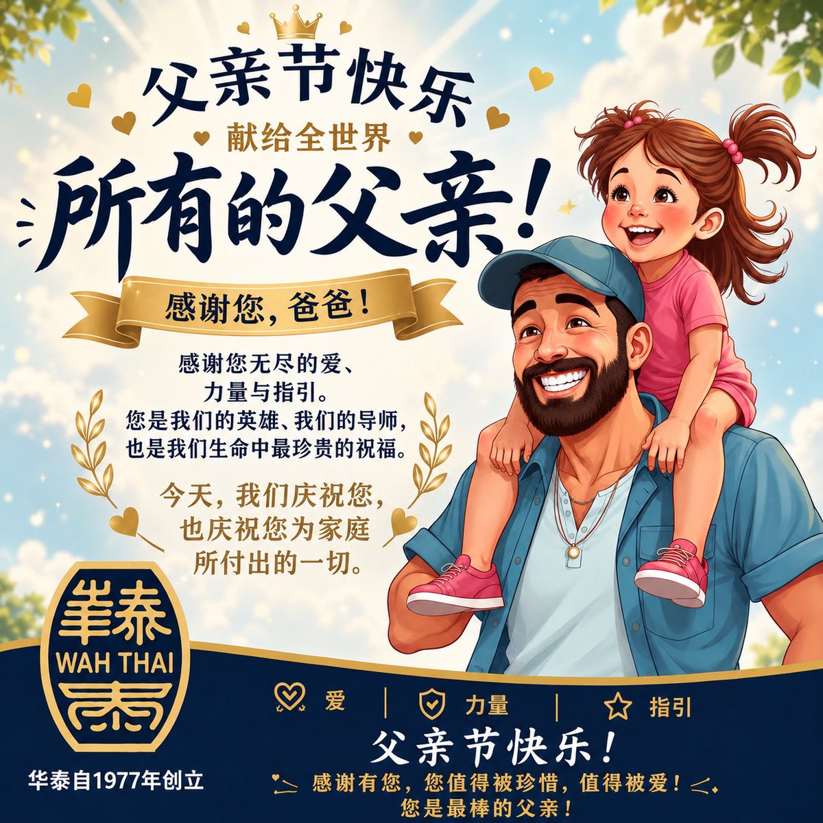 WAHTHAINATIVE1's tweet photo. #FathersDay  #thinkofyou #ThankYou #mydadrocks  #父亲  #念您  #谢谢您的爱  #父爱 
 #华泰  #土产店  #槟城饼家  #WahThai #送礼佳品  #perfectgiftidea https://t.co/hTVKQhzR2Y
