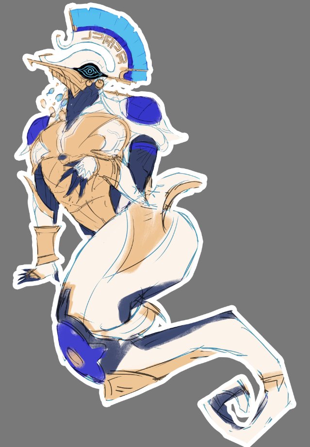 Feme1312's tweet photo. sea horse styanax 😭😭😭
sketch 
#warframefanart https://t.co/a4Aoowzb5D