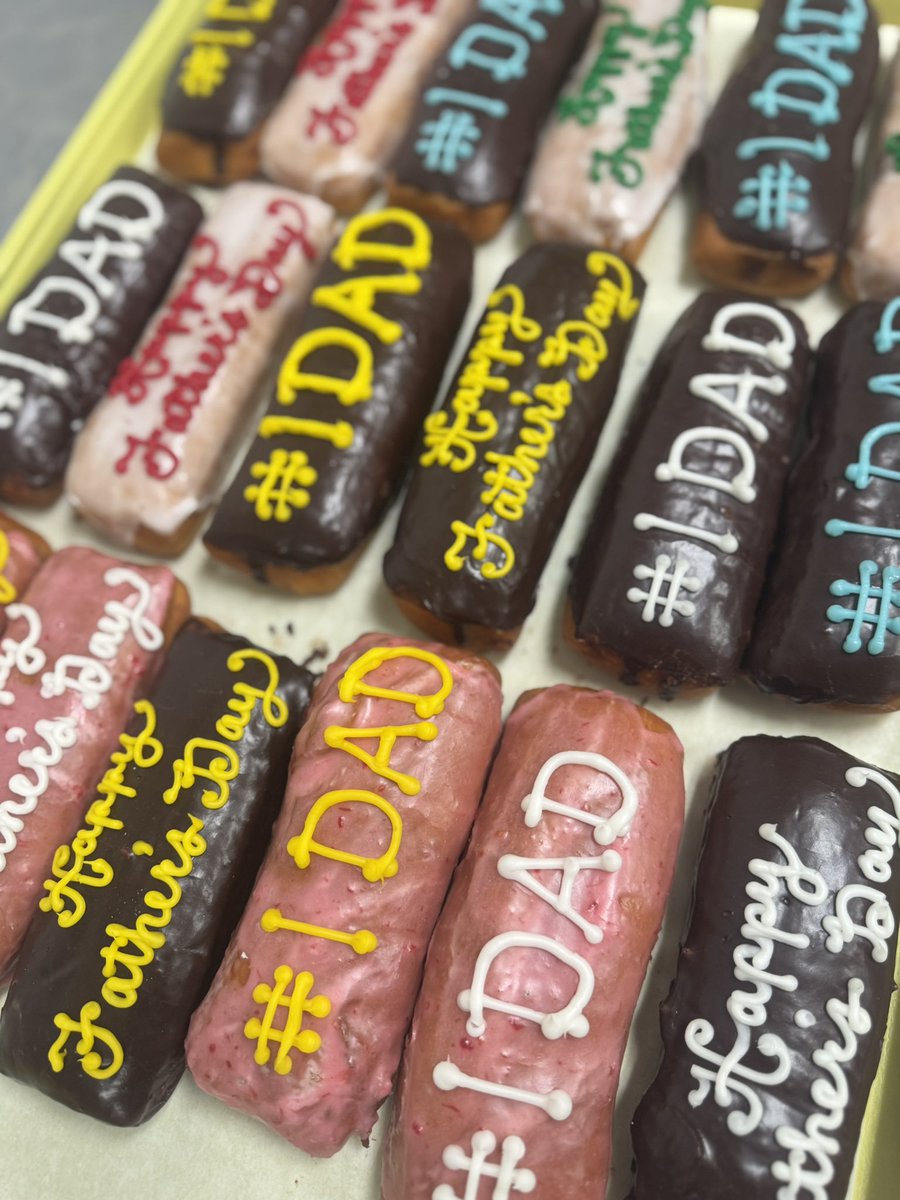 GreenbushBakery's tweet photo. Happy Father’s Day! We are open with normal hours today so stop in and get your dad some goodies! 🍩 https://t.co/VxU1TvgoN3