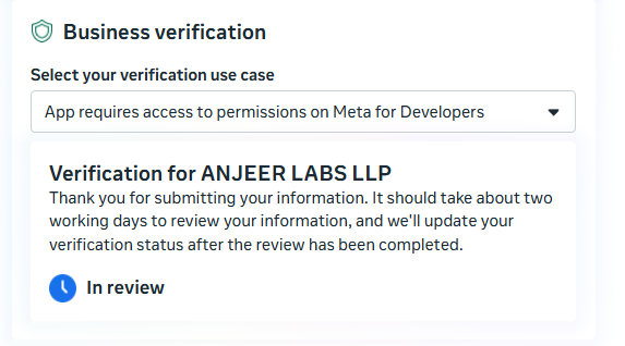 AnjeerLabs's tweet photo. @Meta can you please help us out its been one week and it still is in review. 
we are about to launch our product but have been stuck beacuse of this. 
can you please help us out.... https://t.co/Me13BKKgxC