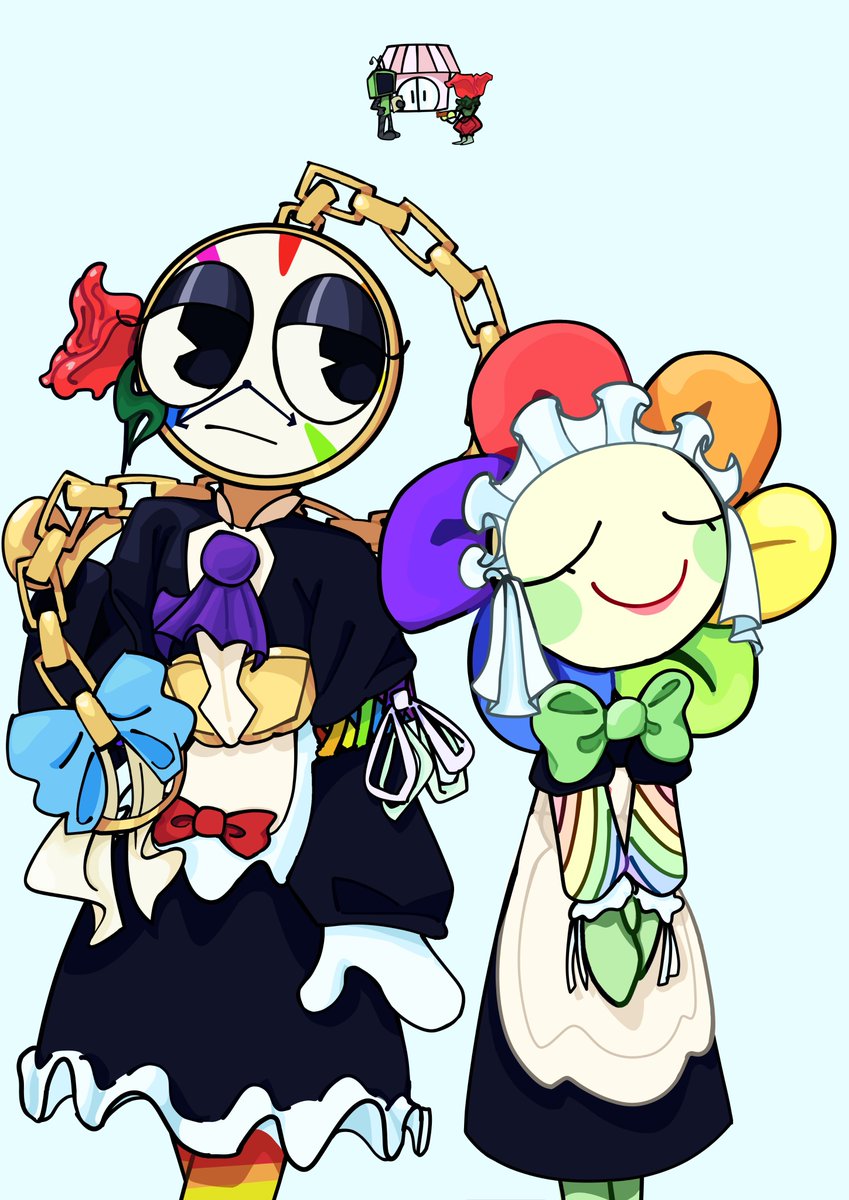 Haruko_thethird's tweet photo. 2 Idiots, 2 victims #dandysworlfanart #Dyle #dyletimesly #Dandyworld #Dandy #DelilahKeen #Vee #VeeTheQueen https://t.co/1K4rFDS4jF